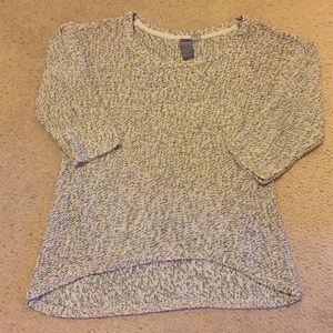 Black and white sweater